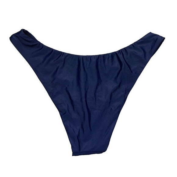 New! J.Crew Bikini Bottom Women’s Small Curved Waist Cheeky Navy Blue BC125 - Picture 7 of 7